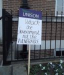 Salford Council Cuts Placard
